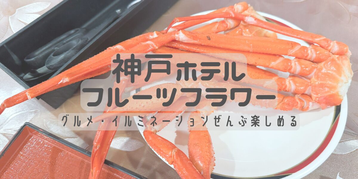 ホテルフルーツフラワーに泊まって神戸イルミナージュ＆カニ食べ放題がコスパ最高！もちろん子連れも☆